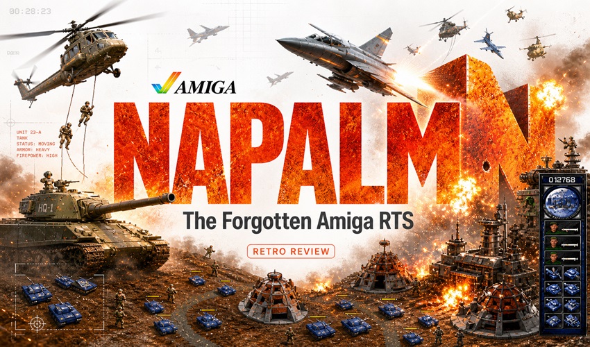 Napalm Amiga Retrospective: Amiga’s bold answer to Command &amp; Conquer generationamiga.com/2026/05/05/nap… #RTS #Amiga #Commodore #90s #retrogaming