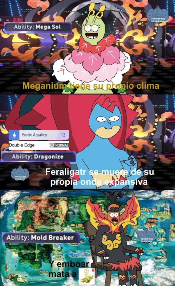 Me alegra poder entender los memes del competitivo de pokémon, me matan de risa jsjsjsj