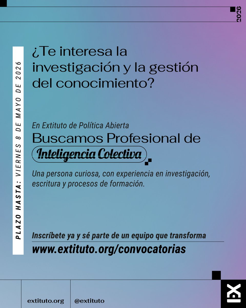 Extituto de Política Abierta tweet media