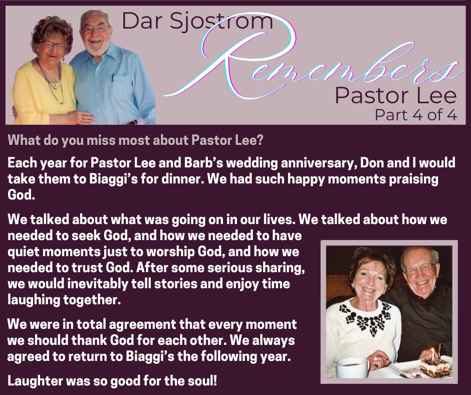 KeepMainThing's tweet image. Dar Sjostrom shares her memories of Pastor Lee. This is the last  of four.
#ChristianPodcast #Memories #PastorLee #LelandEvenson