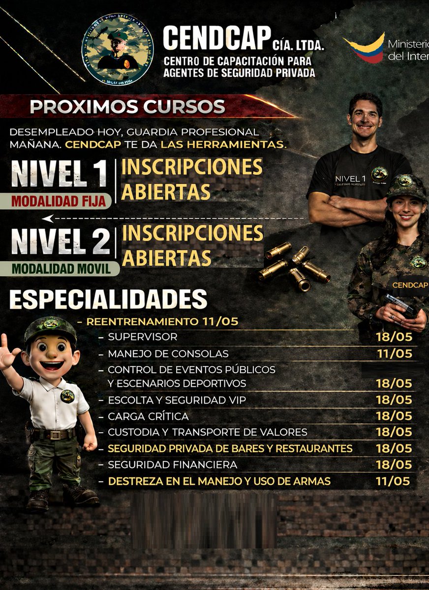 CENDCAP's tweet photo. Disciplina que se entrena, carácter que se forja. Cada gota de esfuerzo te acerca a ser el profesional que el mundo necesita. 💪🔥

📞 0995981428 | 0983838857 📲 https://t.co/2PAaJgyqb9
