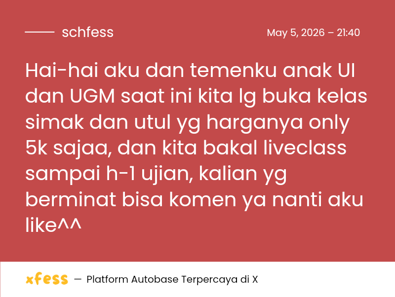 Schoolfess tweet media