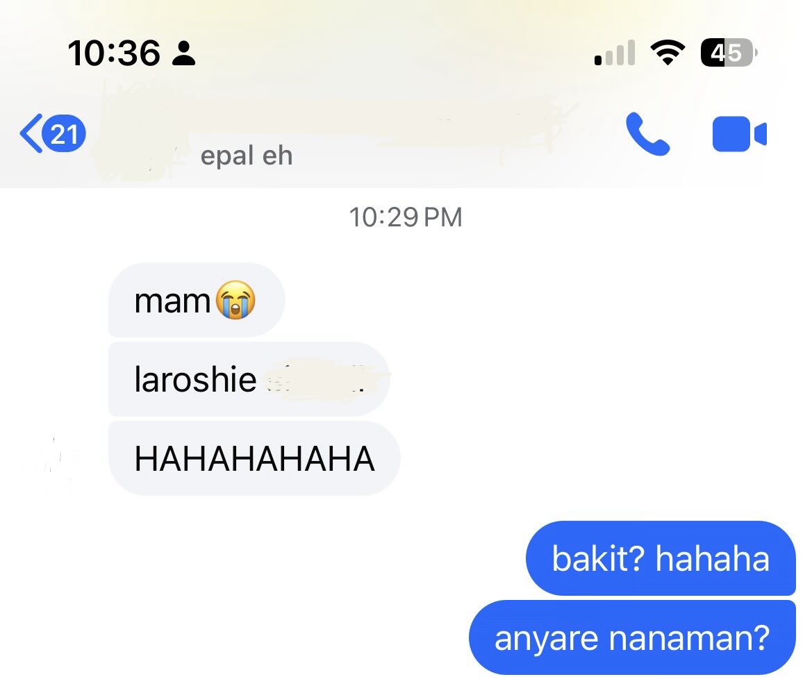urlilnutty_'s tweet photo. rd ko today may nagsusumbong padin sakin? whahahahaha di kumpleto araw ng mga intern ko ng walang away😭 https://t.co/BWEa3m651T