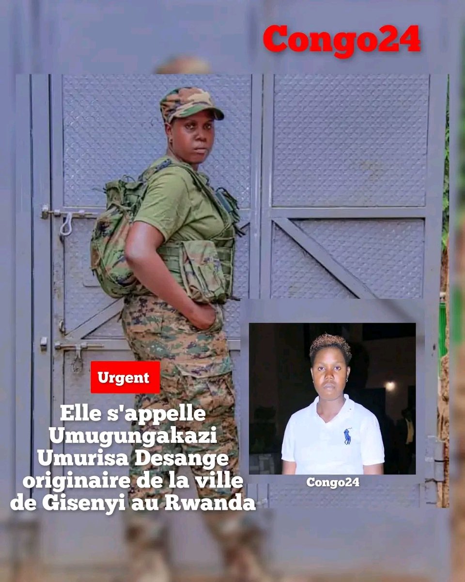 mulikuza_jordan's tweet image. Guerre d'agression : Elle s'appelle #Umugungakazi_Umurisa_Desange, originaire de #Gisenyi au #Rwanda🇷🇼, figure parmi les #femmes envoyées par #Kigali pour infiltrer #Bukavu avant la chute de la ville en 2025.

Ces femmes se faisaient passer pour des pr0stitu€€s venues du