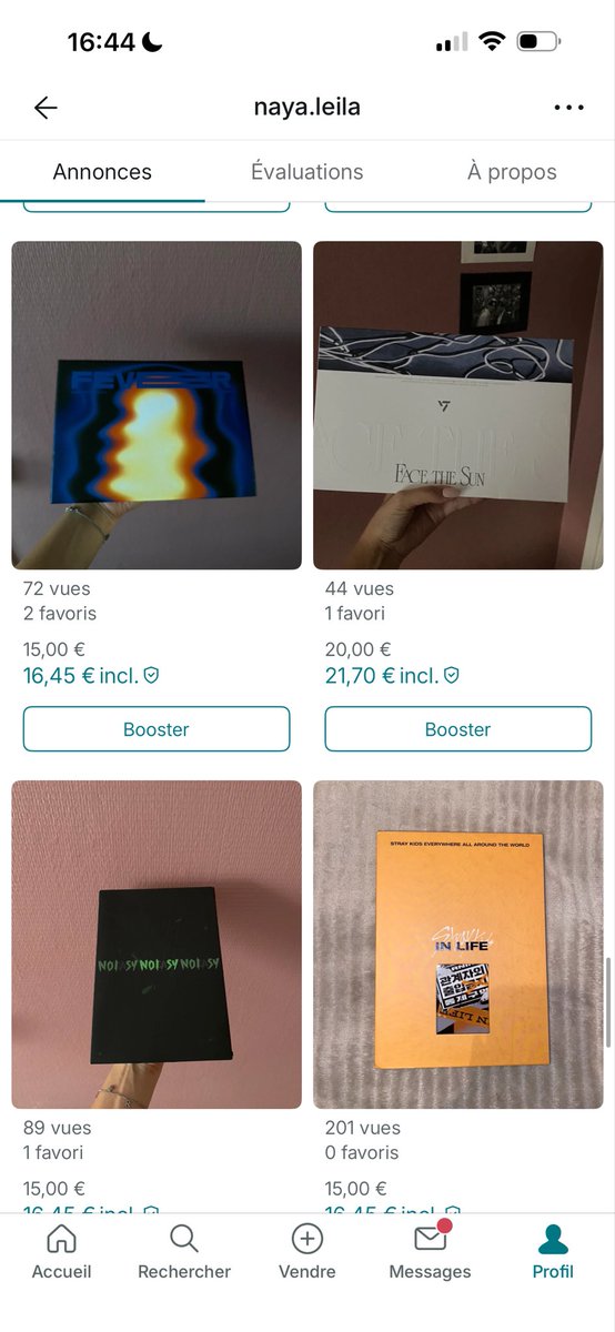 bebeww9's tweet photo. RT please 

Je vends pas mal d'album kpop, photo card sur vinted neuf jamais utilisé. Je n'ai pas encore tout posté par manque de temps... (je fais au plus vite)
Si vous avez une recherche d'album en particulier n'hésitez pas à venir en pv il se peut que je l'ai.
Naya.leila https://t.co/DLdWdGQH0h