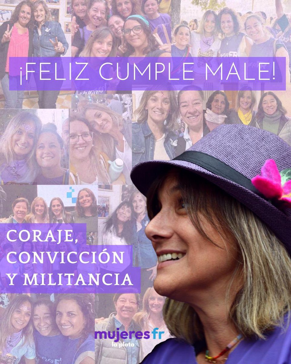 <a href="/MalenaGalmarini/">Malena Galmarini</a> 💜

Cuando hay que estar, estás. 
Cuando hay que luchar, luchas. 
Con convicciones, con compromiso y con el corazón. 

Guía y compañera. 
Sigamos construyendo juntas 💪🏽

¡Que los cumplas muy felices, Male! Nuestros mejores deseos siempre 🥳