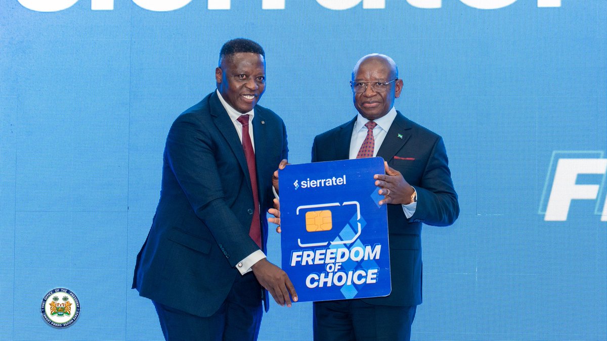 julius_maadabio's tweet photo. Today, I launched the partnership between Sierratel MVNO and Africell! This collaboration marks a vital step toward revitalizing Sierratel, our nation's former voice and the backbone of telecommunications. 

My government is passionately dedicated to restoring this strategic national asset. Thank you, Africell, for this crucial partnership. Together, let's reconnect Sierra Leone and usher in a new era of progress!