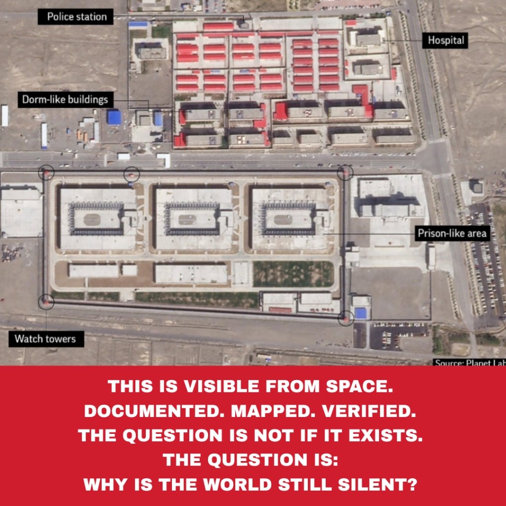 IstiqlalEn's tweet image. This is the architecture of control.
Every building has a purpose.
Every path is designed.
Every movement is watched.
Freedom is not part of the plan.

#east_turkistan #humanrights #genocide #Uyghur #china
