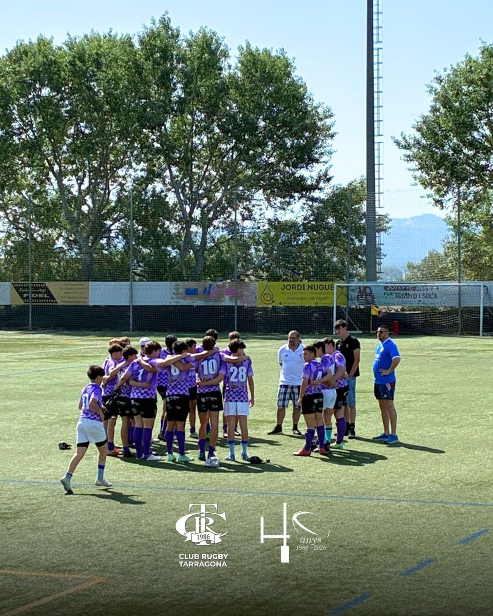 RugbyTarragona's tweet photo. Victòria dels nostres S16 a Girona 💪🏉

Van marcar el ritme des del primer minut, generant avantatges i convertint oportunitats en punts 🔥

73–24 davant @senglarsrugby

Seguim en aquesta línia 🦅💜

#rugbytarragona #Crt #voltors #rugbi https://t.co/vuPjq8kEDI