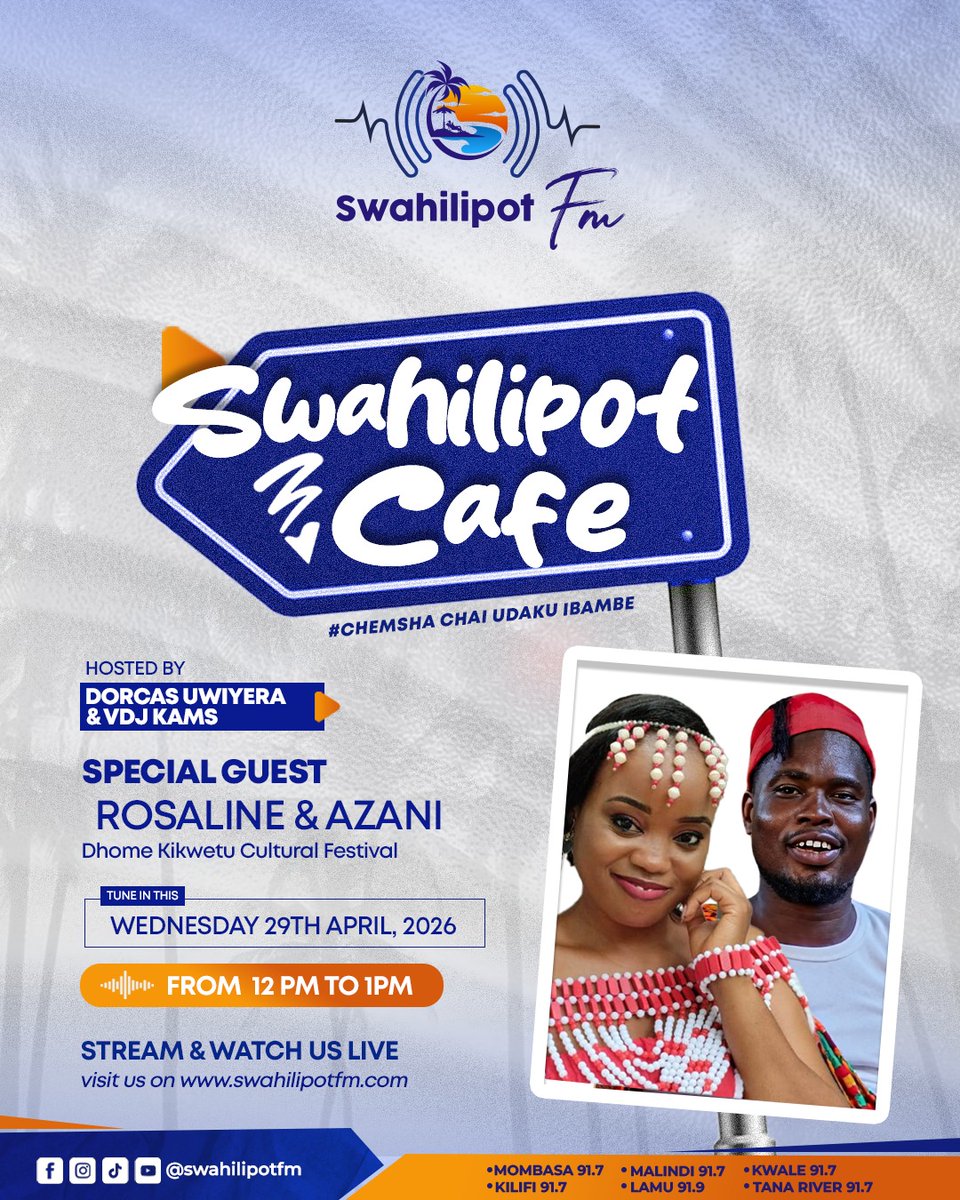 SeyGroup's tweet photo. We are launching a mini-series on the Dhome Kikwetu Festival! 
From the build-up to the 2,500+ guest celebration, we’re sharing it all. Huge thanks to Swahili Pot FM (Heritage Dept &amp; Swahili Pot Cafe with Dorcas) and Kaya FM for the amazing airtime &amp; partnership! https://t.co/atmY4cJPNP