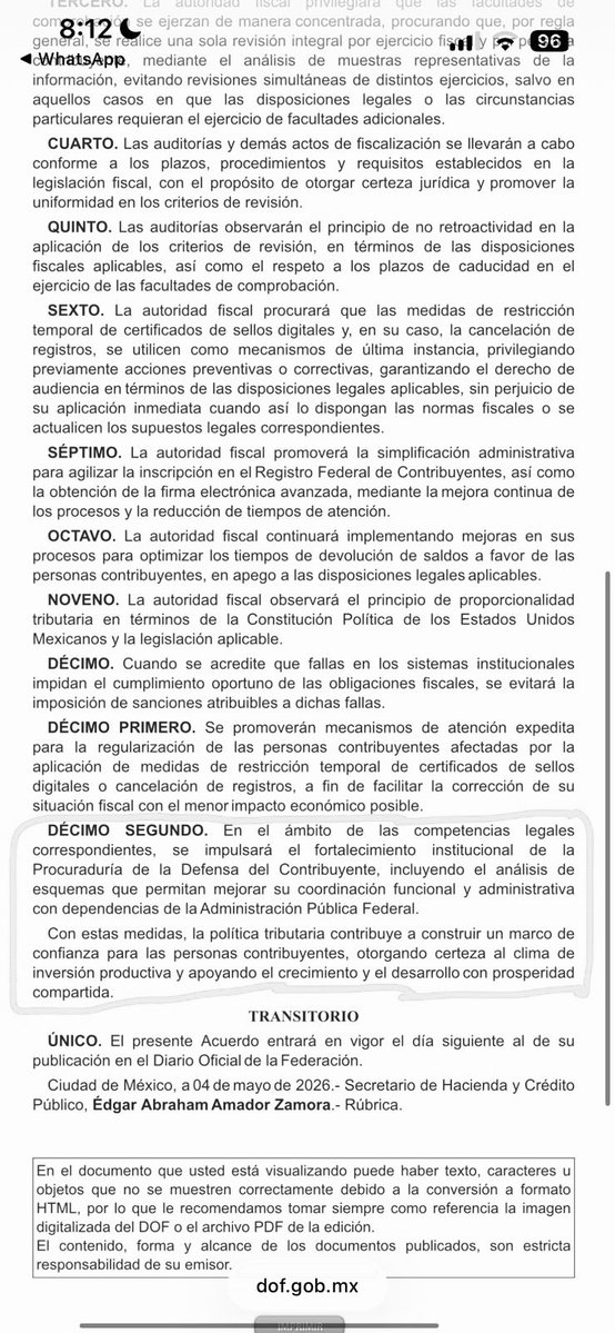 🚨 La SHCP publicó en el DOF el Acuerdo 68/2026: criterios generales y lineamientos para fomentar la inversión productiva y mejorar el cumplimiento fiscal con más certeza jurídica y eficiencia.
✅ Una sola revisión integral por ejercicio fiscal.
✅ Menos burocracia.
✅