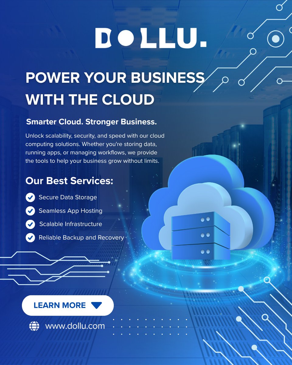 dollulimited's tweet image. Power your business with the cloud ☁️⚡
Secure. Scalable. Reliable.

Grow without limits with DOLLU 🚀
#CloudComputing #Tech #Startup #DigitalTransformation