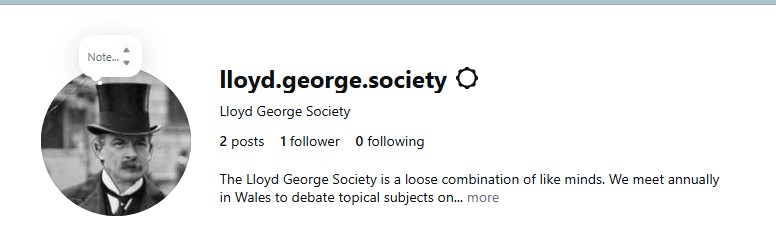 Lloyd George Society (NEW) tweet media