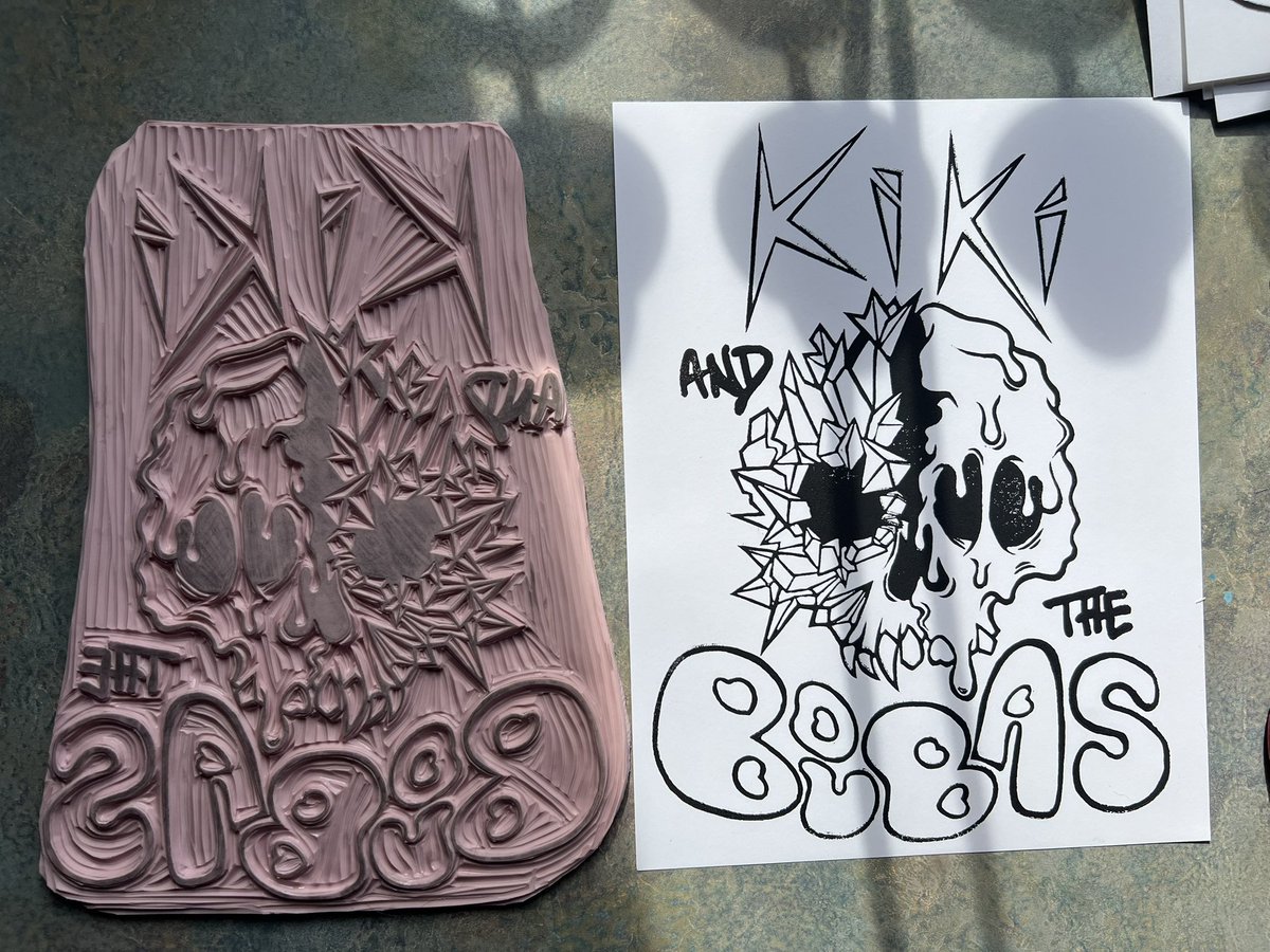 got a commission to make a custom stamp for a band