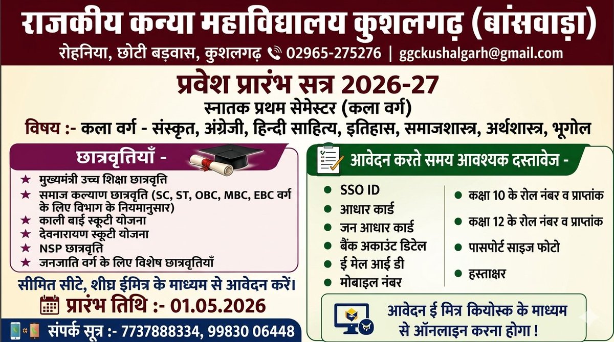 @NSSMBDCOLLEGEKUSHALGARH tweet media