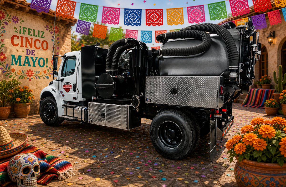 EquipEast's tweet photo. #EquipmentEast #Vacall #VacuumExcavation #Hydrovac #CincoDeMayo #HeavyEquipment #UtilityWork #Infrastructure #JobsiteReady https://t.co/6Sz0WP07c0
