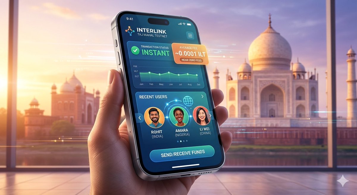 Cryptofreak369's tweet photo. Scalability & Accessibility Angle:

Taj Mahal Testnet highlights what InterLink is building:

 lightning txs, low fees, and seamless dApp testing — all powered by a team of engineers/scientists.

While still early (not full mainnet), it already shows strong performance vs older chains struggling with congestion.

Dual-token model (ITLG governance + ITL utility) + human verification = potential for real utility beyond speculation.

Faucet live → easy entry for testers. Bullish on the vision.

 #InterLink #ITLG #Testnet