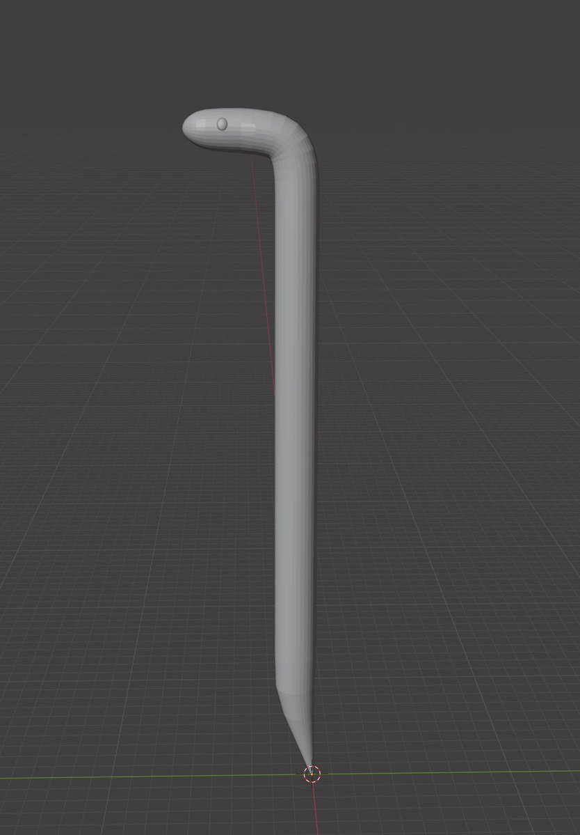 NanatsukaNajimi's tweet image. か、かわいく…ないです！！！！！！
竜頭蛇尾！！！！！
#blender #blender初心者