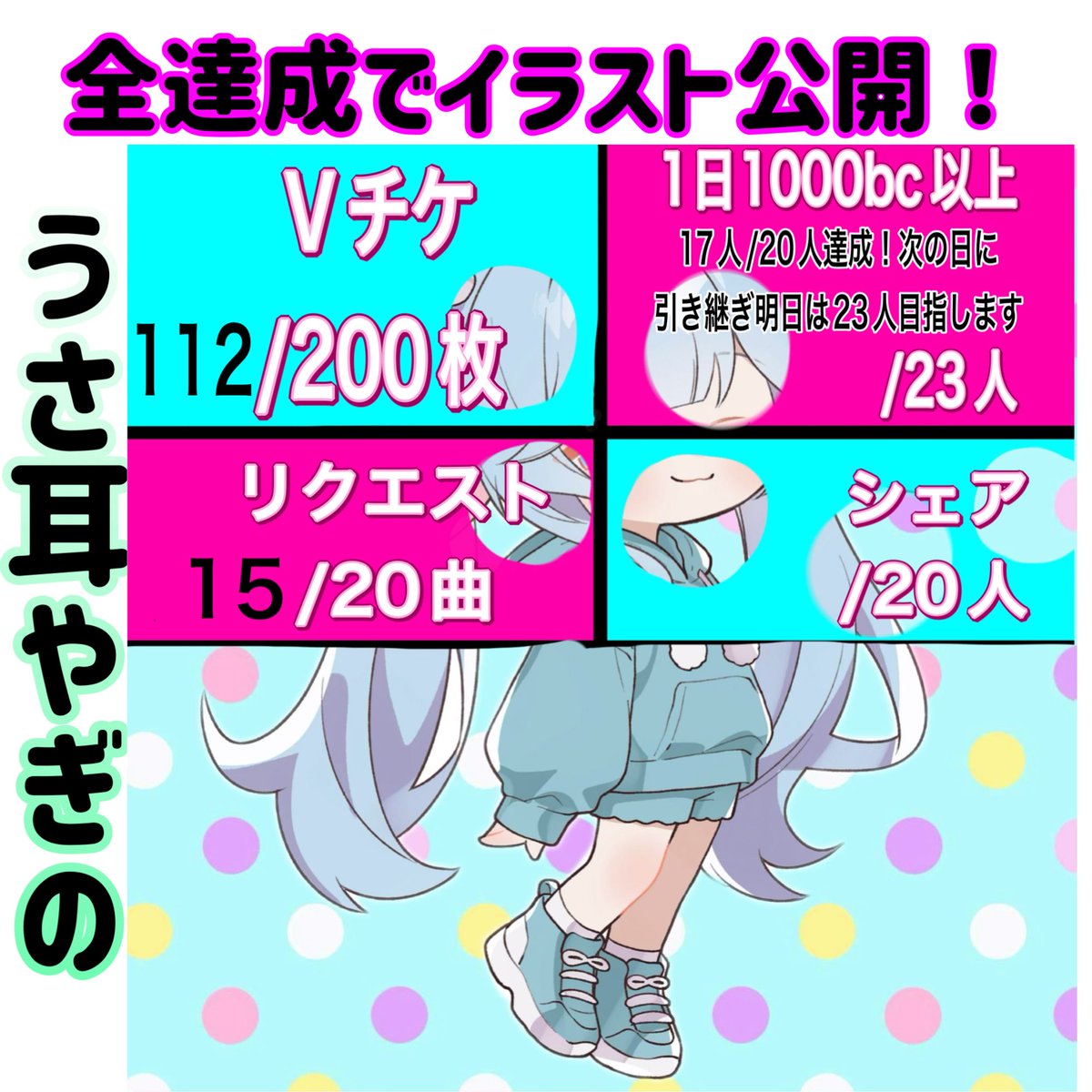 八木ノめぇ🎹🐐Vチケ1000枚目標 tweet media