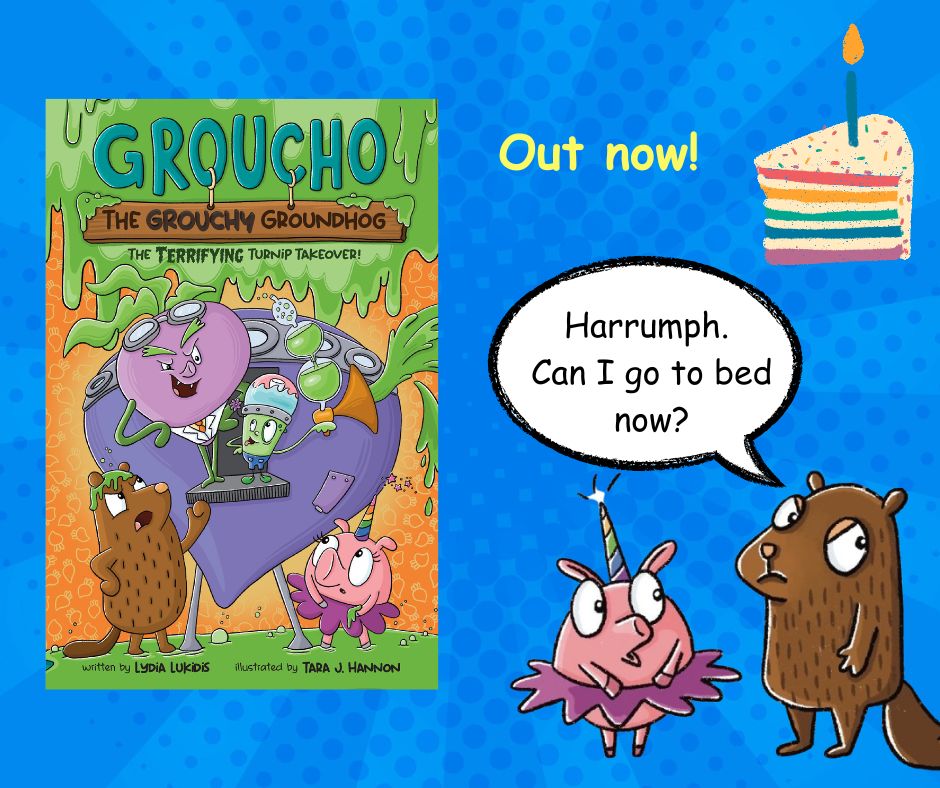 In honour of my second graphic novel in Groucho the Grouchy Groundhog series, I'm doing a giveaway! Just RT &amp; comment on blog: tinyurl.com/4bnsaedd
#kidlit #amwriting #amreading #books #graphicnovels #writingcommunity #funny #writing <a href="/amp_kids/">Andrews McMeel Kids</a> #GiveawayTime #books