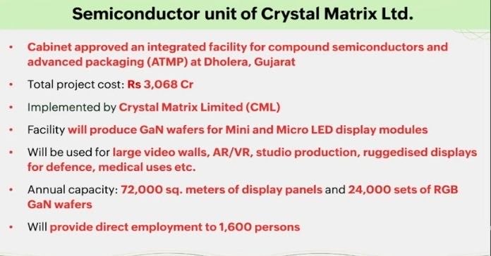 Cabinet approves two new semiconductor units worth Rs 3,936 crore under ...