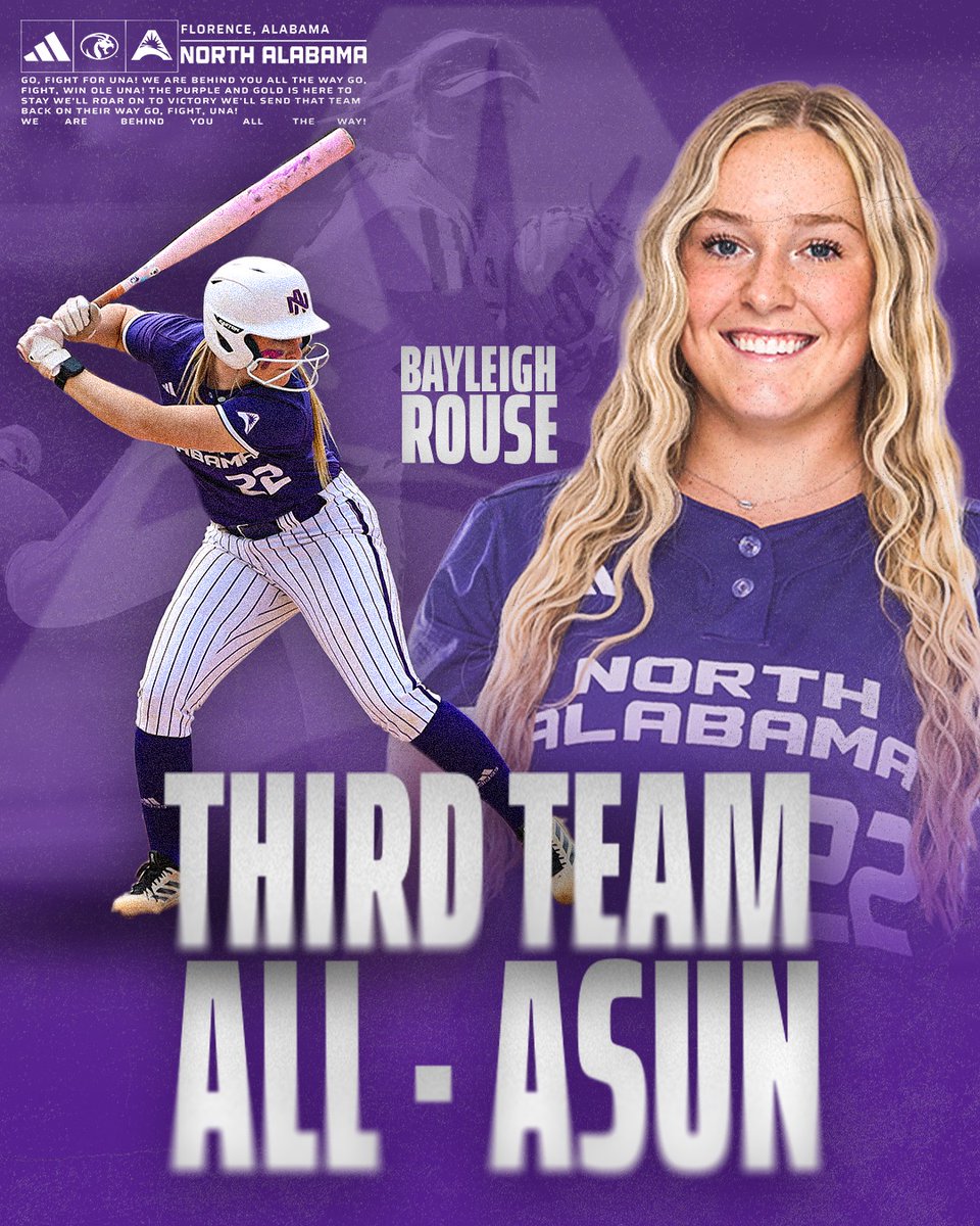 UNASoftball's tweet photo. Congrats to our second and third team all-conference selections 👏

Laura Leigh Wheeler earns third team honors for the second straight season, while Bayleigh Rouse, Holly Merritt and Katie Simon are first time honorees.

#RoarLions 🦁 https://t.co/Pmm276icGi