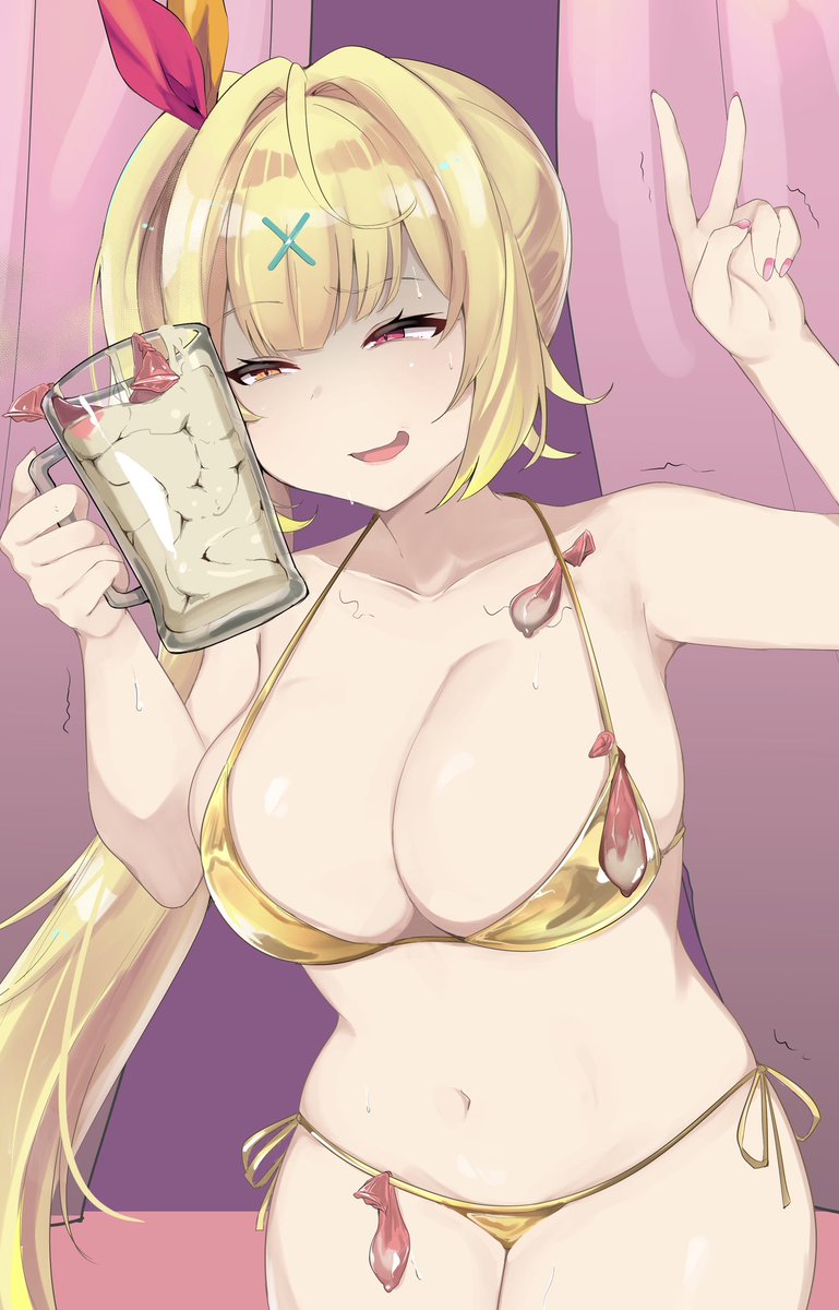 金ビキニの週間なの忘れてた 過去絵 