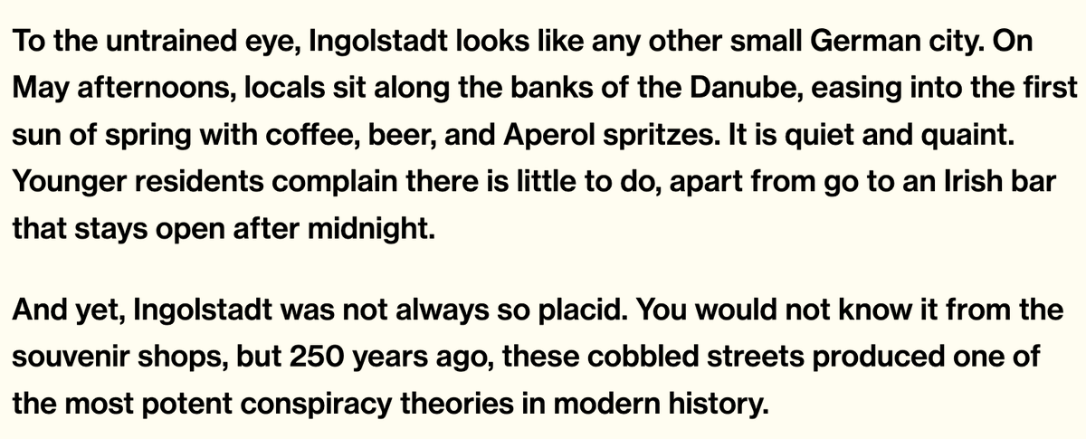 fincarterr's tweet photo. For @dispatch__media I headed to Germany to write about the Illuminati, Playboy Magazine, and Epstein. 

Full piece below. https://t.co/d3esHHF97M