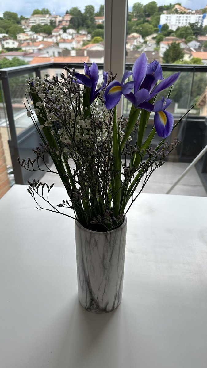regardez le bouquet que je me suis acheté je suis trop fan 🥲