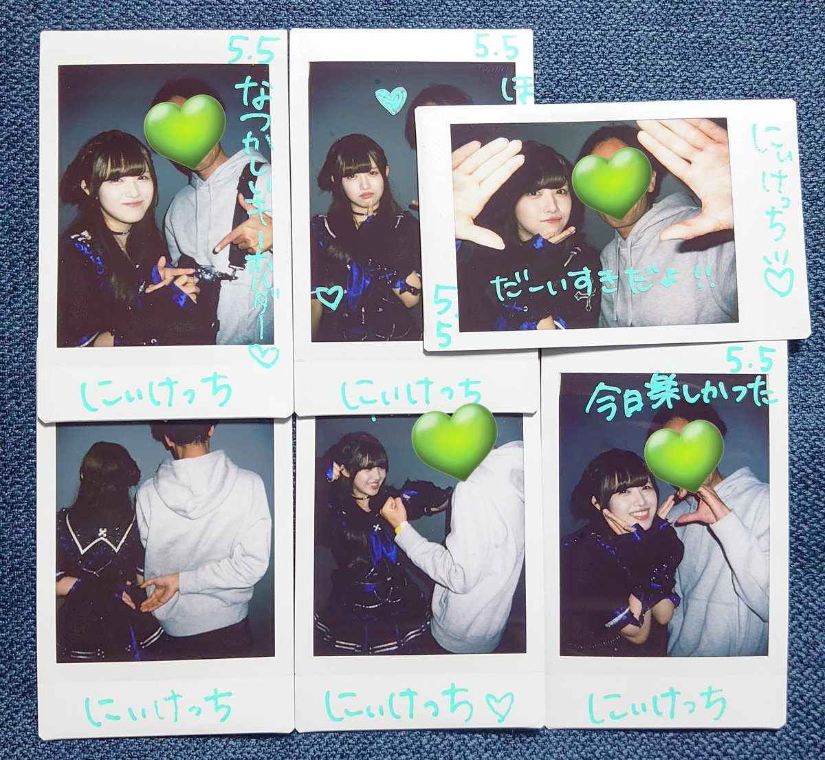 5/5チェキ
ひさしぶりに最前はいれてめちゃくちゃ幸せだった！楽しすぎたよー！！！！いっぱいありがとう！大好き！
#翠音むむ
#唯一むむ
