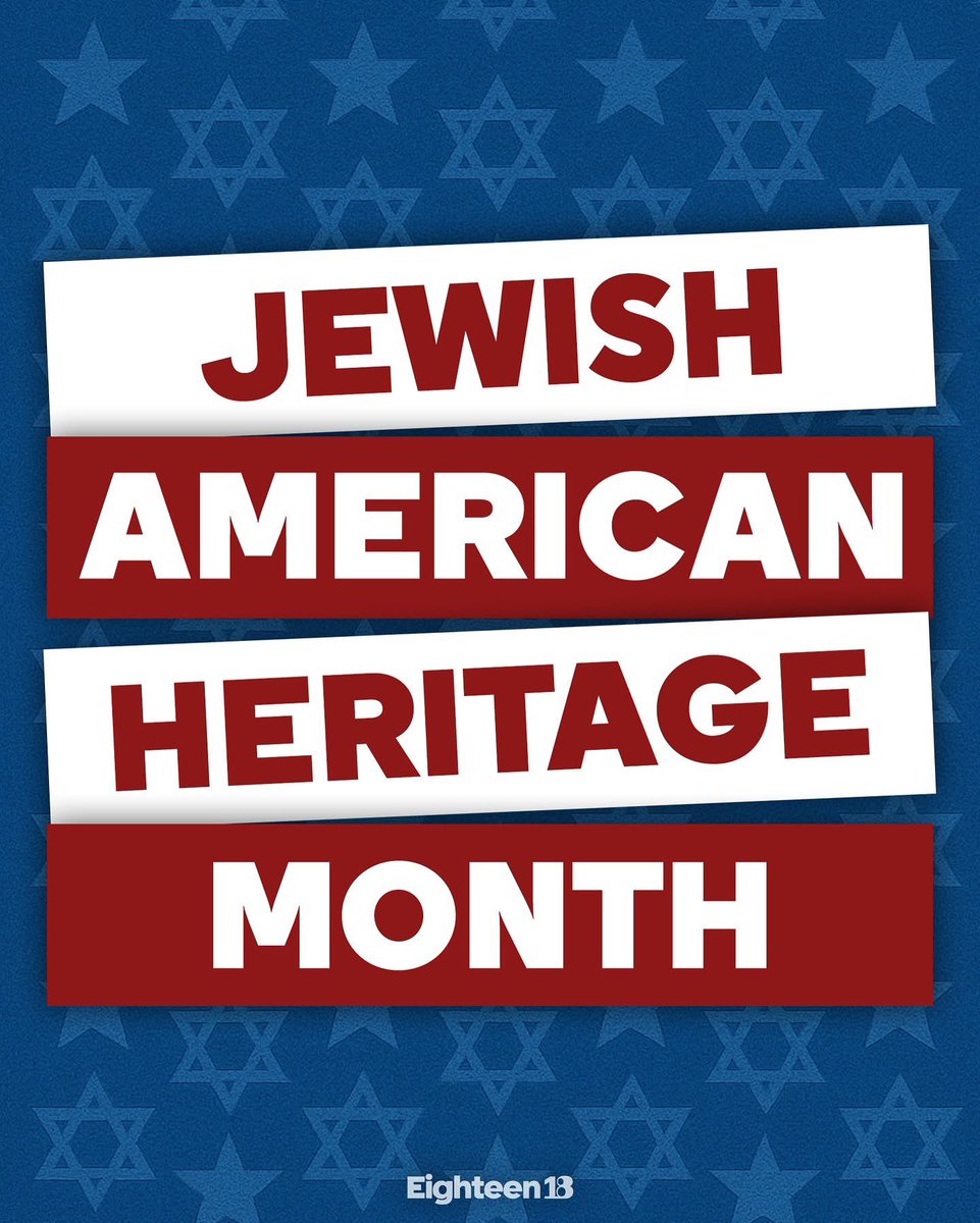 noatishby's tweet photo. DID YOU KNOW MAY IS JEWISH AMERICAN HERITAGE MONTH? 🇺🇸✡️✨ https://t.co/UlxmJpSuGu