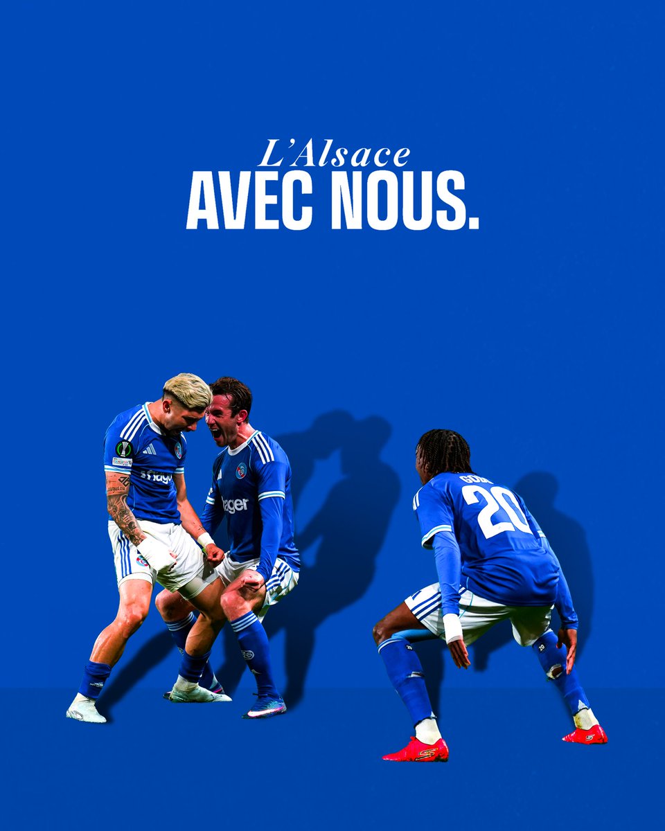 RCSA's tweet photo. Ce jeudi à la Meinau : 𝐓𝐨𝐮𝐬 𝐞𝐧 𝐁𝐥𝐞𝐮 💙 https://t.co/yUKkaNk1og