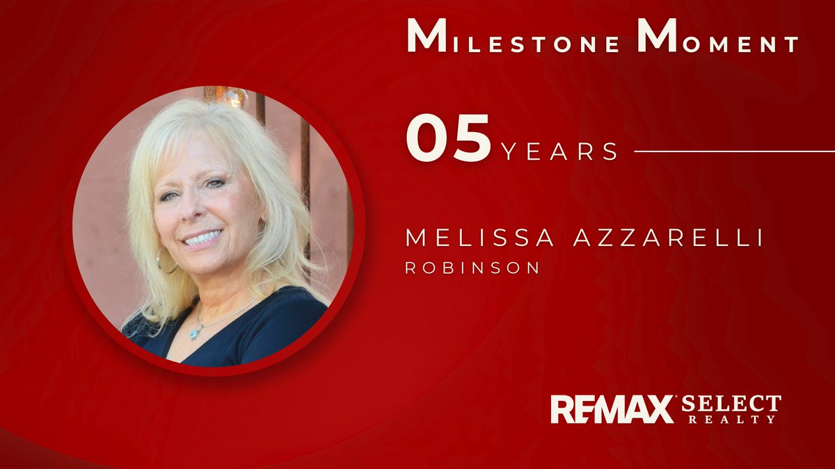 select__realty's tweet photo. ⭐ Milestone Moment: May Anniversary ⭐

Congratulations to Melissa Azzarelli from our Robinson Office on celebrating FIVE years with RE/MAX Select Realty! 👏

We wish you all the best and more years to come! ❤️💙

#REMAXSelectRealty #CompanyAnniversary #PittsburghRealEstate https://t.co/pepOLG2OlS