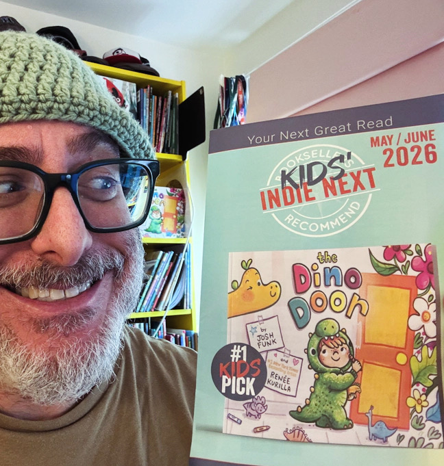 joshfunkbooks's tweet photo. Happy #BookBirthday to THE DINO DOOR, by me and Renée Kurilla! https://t.co/mmzN6MetNn