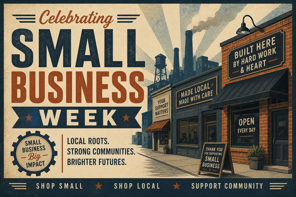 North_PolicyNet's tweet photo. The backbone of America. The lifeblood of our towns. 

To all those who took big risks with big ideas, thank you. 

Happy Small Business Week. Take the leap. https://t.co/ZwrWo7pSfq