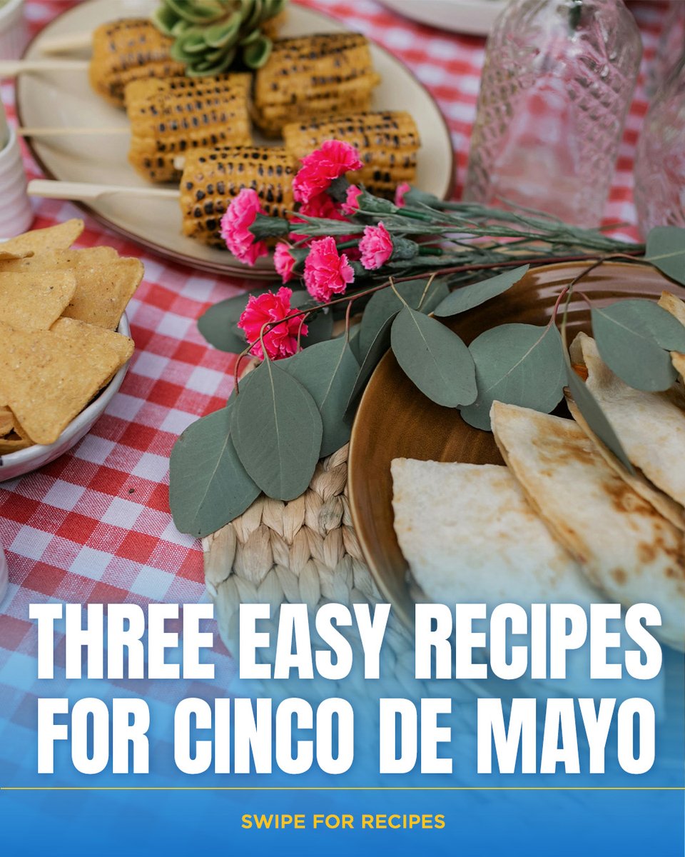 981CHFI's tweet image. Happy Cinco de Mayo! 🎉🌽🥑🌮🫔

Here are three easy-to-make recipes to celebrate! Tag who you would want to make these with in the comments ⬇️

#CincoDeMayo #Recipes #Food