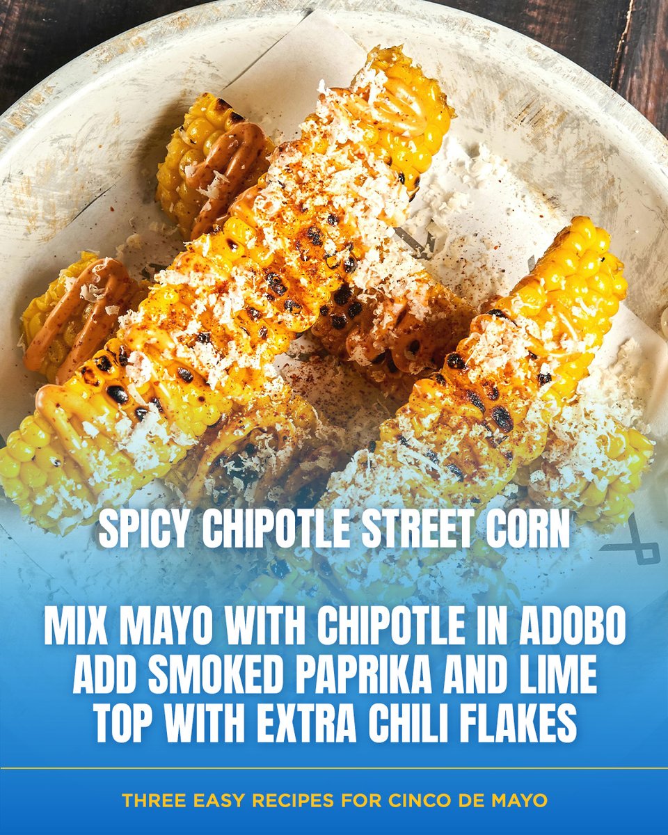 981CHFI's tweet image. Happy Cinco de Mayo! 🎉🌽🥑🌮🫔

Here are three easy-to-make recipes to celebrate! Tag who you would want to make these with in the comments ⬇️

#CincoDeMayo #Recipes #Food