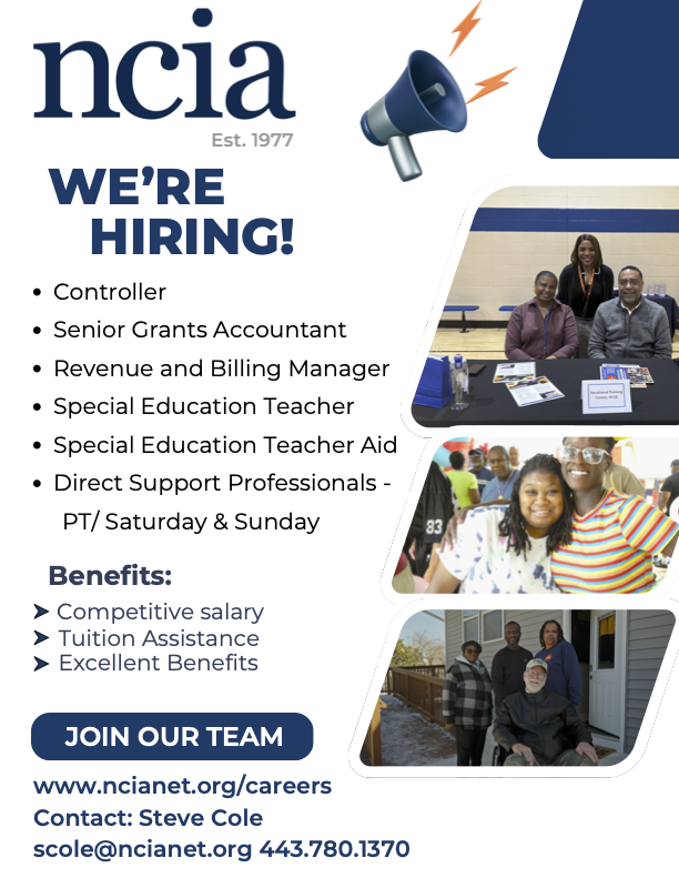 JobsBaltimore_'s tweet photo. The NCIA team is NOW HIRING! 🔥 Interested in any of the listed positions? Apply on their website ➡️ https://t.co/abB6rjC8eq

Questions? Email scole@ncianet.org or call 443-780-1370 https://t.co/L0BvQlzXWM