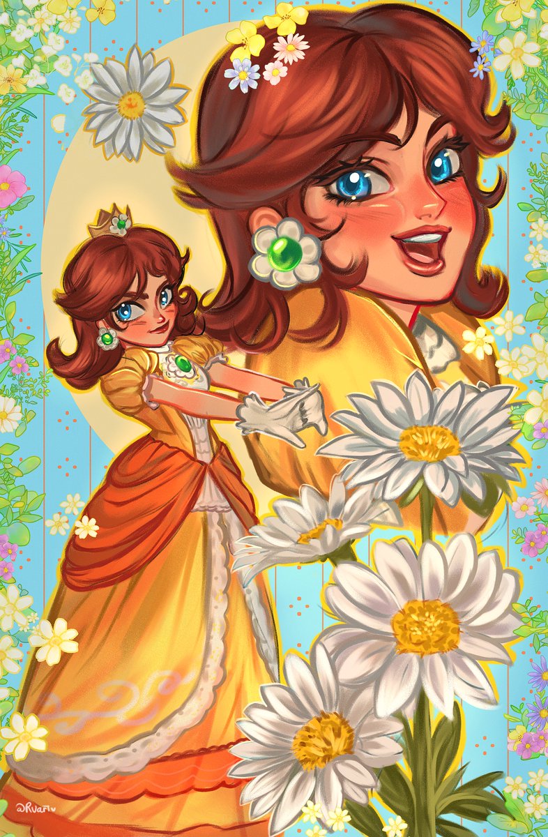 Ruart17's tweet image. DAISY🌼🌼🌼✨
 #MarioBros #Mario #デイジー姫 #PrincessDaisy
