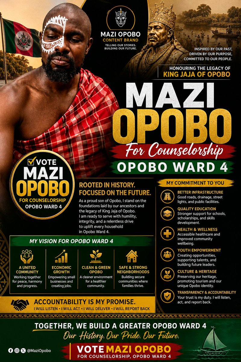 Mazi_Opobo's tweet photo. Accountability is my promise ✔️ https://t.co/4JsQlRjCc7