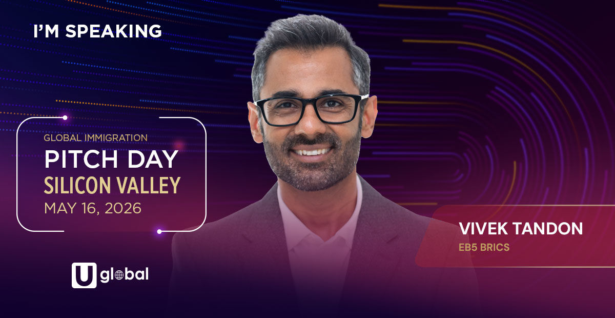 UglobalOfficial's tweet image. We are proud to have Vivek Tandon of EB5 Brics speak at our Global Immigration Pitch Day in Silicon Valley on May 16, 2026!
Book your tickets now:
eventbrite.com/e/eb-5-global-…

#goldenvisa #europevisa #residency #citizenship #passport #immigration #global #investor #investment