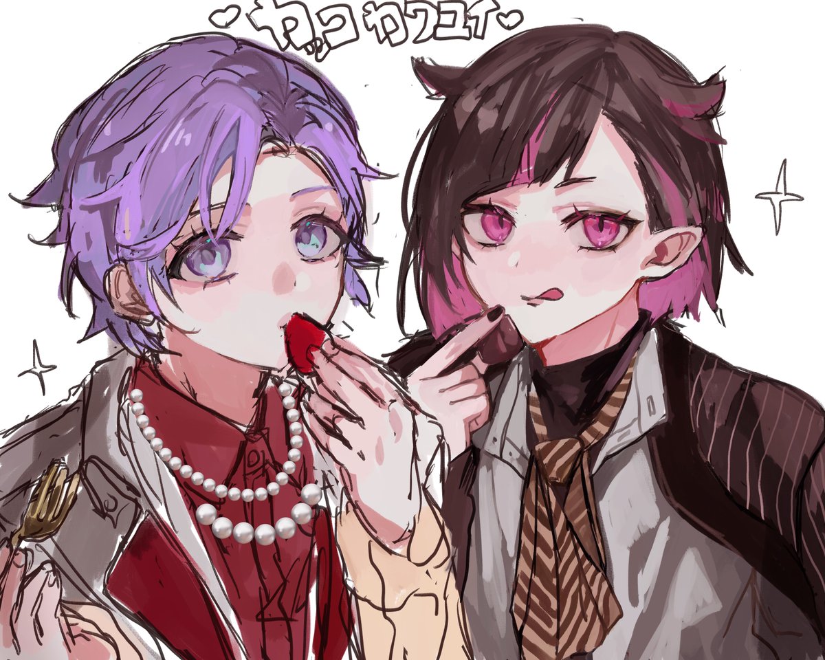 カッコかわえーふたりт  ̫ т
＃エペル・フェルミエ生誕祭2026
＃エペル・フェルミエ誕生祭2026
＃twstファンアート