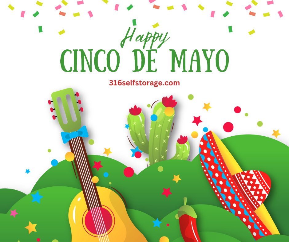 316SelfStorage's tweet photo. Happy Cinco De Mayo from the 316 Self Storage team! Let us know if we can assist you with any of your self-storage needs. https://t.co/ZFyR1sWuqj 

#CincoDeMayo #316SelfStorage #selfstorage https://t.co/IURDoVJz7a