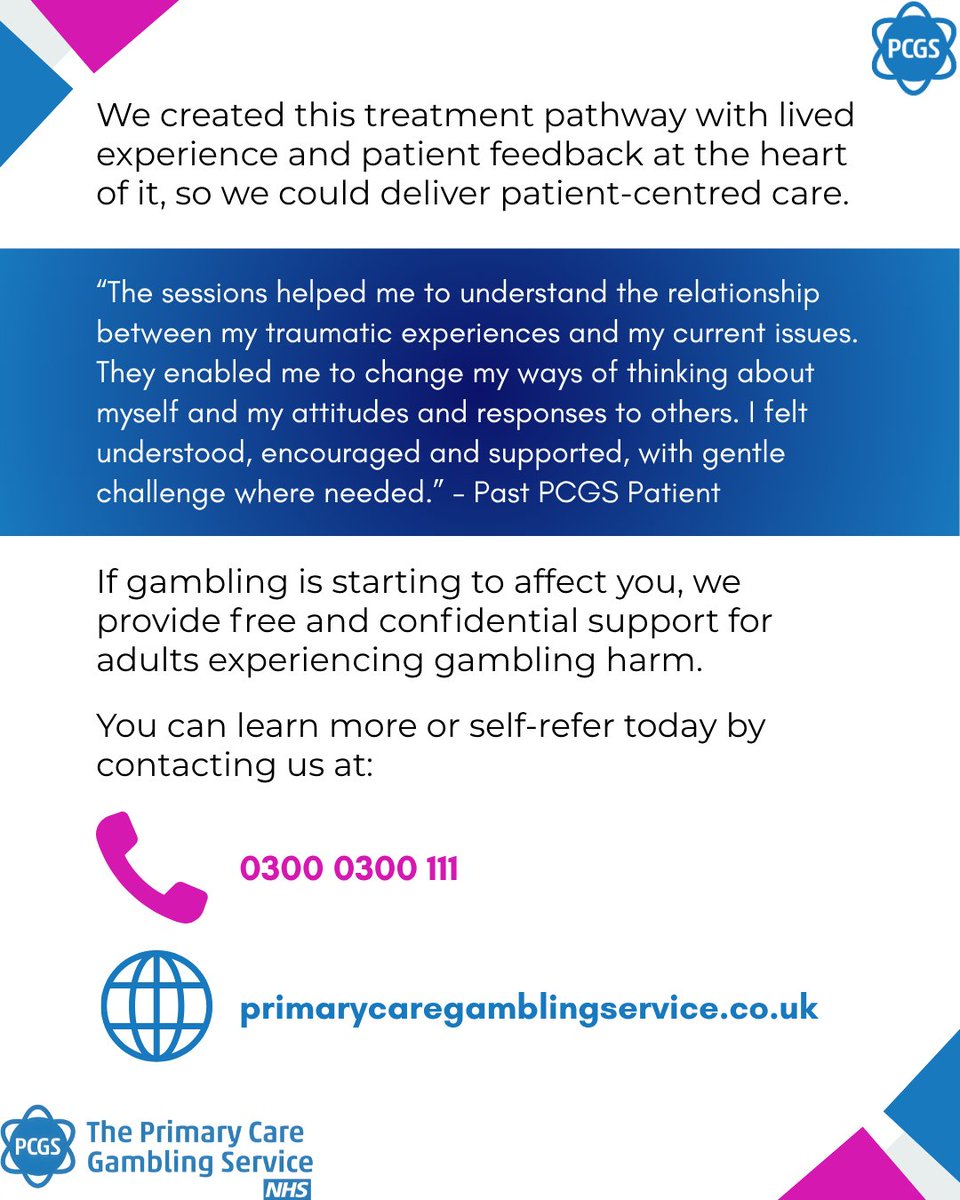 NHS Primary Care Gambling Service tweet media