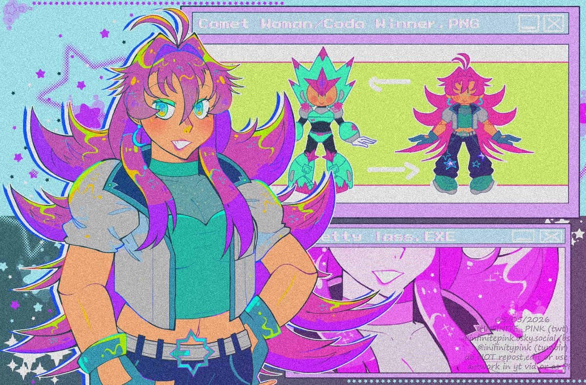 INFINITE__PINK's tweet photo. #Megamanunlimited
[REDRAW]

Civil Comet Woman AKA CODA WINNER! ☄️✨ https://t.co/MaZfFlNdg2