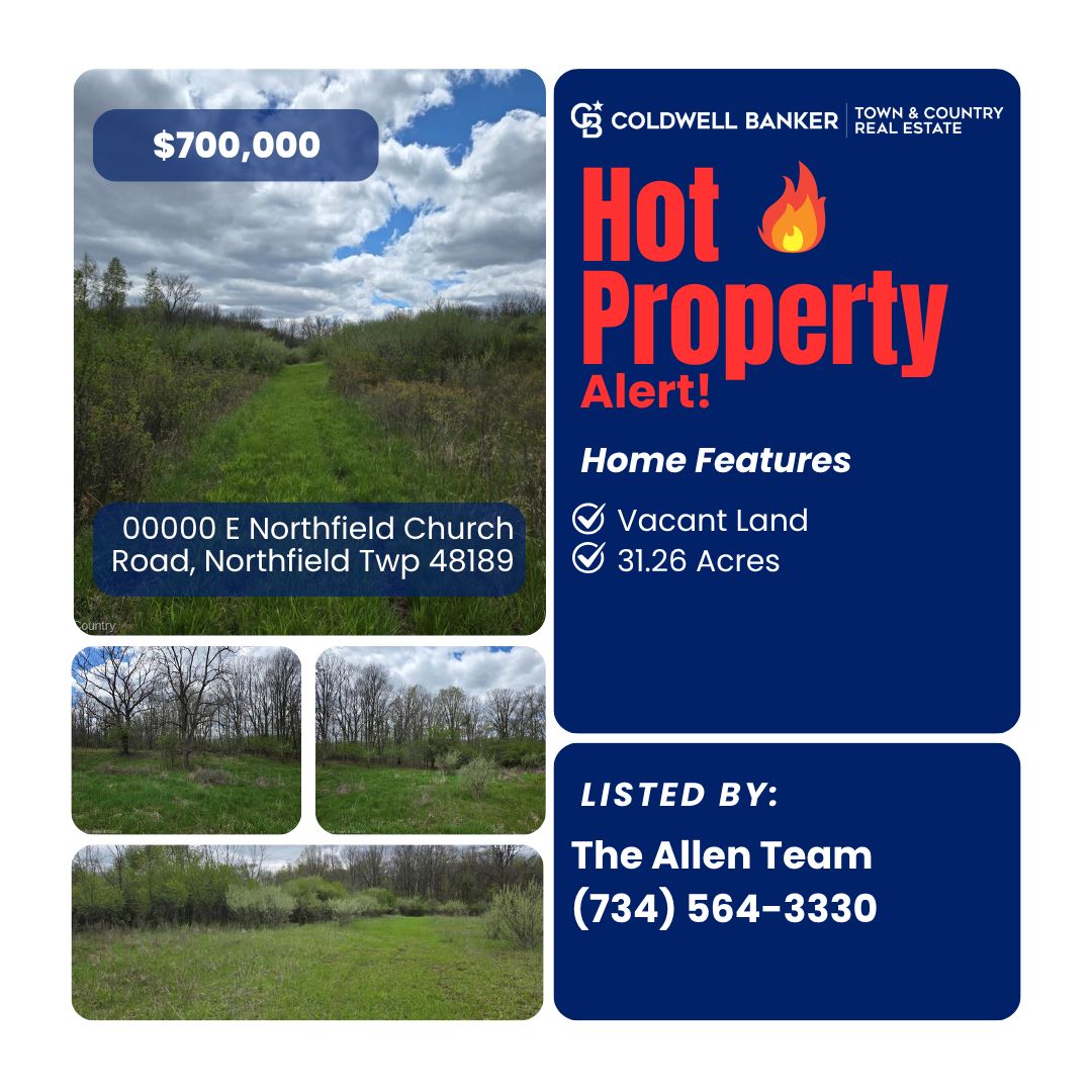 CBTChomes's tweet image. NEW LISTING! 00000 E Northfield Church Road, Northfield Twp MI 48189. $700,000. For more info, please call The Allen Team at (734) 564-3330. #NewListing #ColdwellBanker #RealEstate