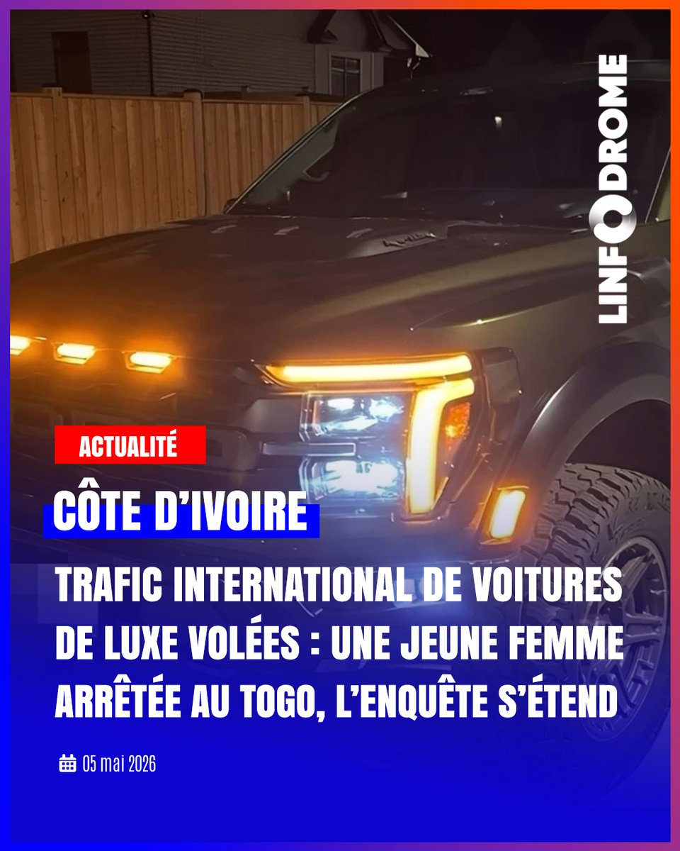Linfodrome's tweet image. L’affaire du trafic international de voitures de luxe volées, qui secoue depuis plusieurs semaines les milieux sécuritaires et judiciaires ivoiriens, connaît un nouveau rebondissement.

#Linfodrome