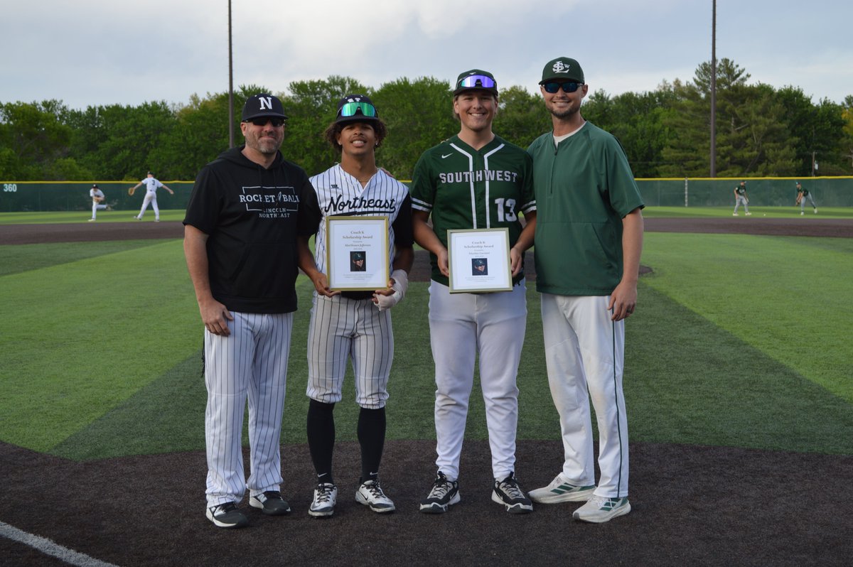 LNEBasebal1's tweet photo. Coach K Award Last Night! Congrats again to Marshawn Jefferson! https://t.co/F9CxhSJ7Ut