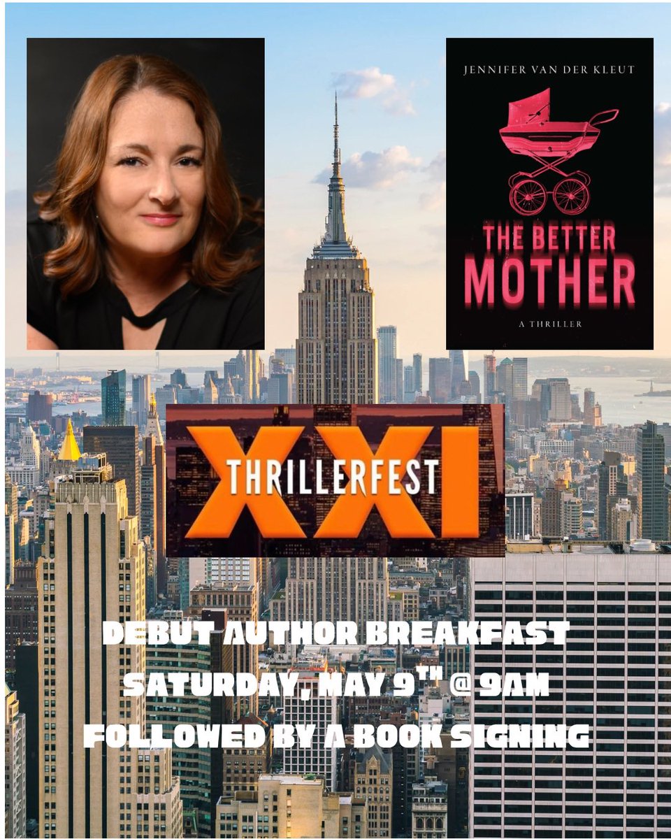 JennVDK's tweet photo. I am so excited to be part of this year’s #ThrillerFest Debut Class with my book THE BETTER MOTHER. If you attend the Debut breakfast this Saturday and book signing after, please come say hi! @crookedlanebks @Dreamscapeaudio https://t.co/5qF7wWaXqc