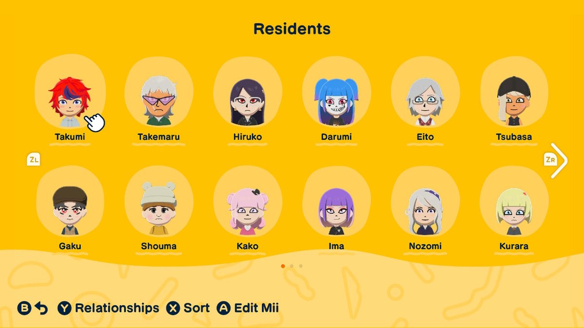 current Mii lineup (26 total, everyone after jeff the killer is ocs)